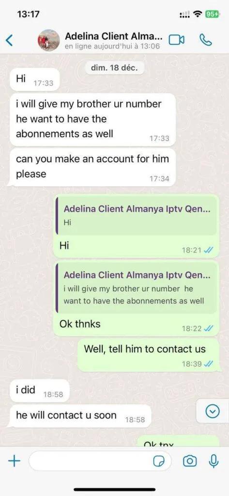 WhatsApp customer chat feedback screenshot 5